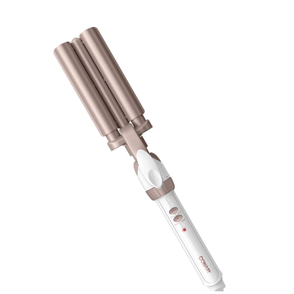 Conair Double Ceramic 3-Barrel Curling Iron, Hair Curler for All Lengths NWT